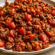 3 Ingredient Ground Beef Skillet One-Pan