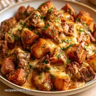 Cheesy Beef and Potatoes One-Pot