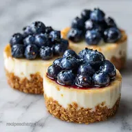 Lemon Blueberry Mini Cheesecakes for 12