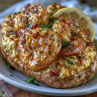 Lemon Shrimp Baked Potato for 4 Servings