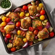 Mediterranean Chicken: Sheet Pan Roasted