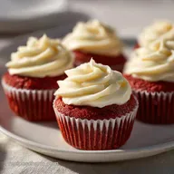 Red Velvet Cupcakes with Cream Cheese Frosting for 12