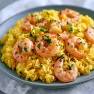 One-Pot Shrimp Rice: Tender