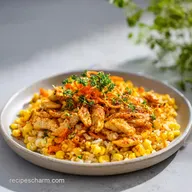 Street Corn Chicken Rice Bowl with Lime