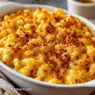 Baked Mac and Cheese for 8 Servings: Velvety and Golden