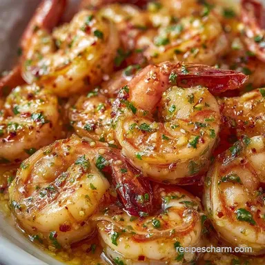 Saut&eacute;ed Garlic Shrimp in 10 Minutes Recipe Card