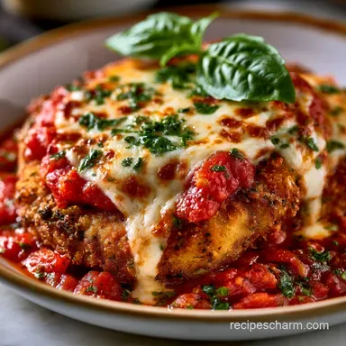 Air Fryer Chicken Parmesan in 30 Minutes Recipe Card