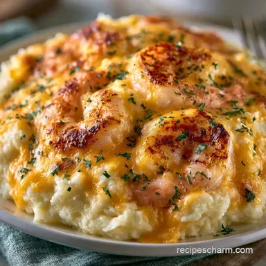 Baked Potato Shrimp Bowl in 30 Minutes Recipe Card