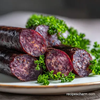 Blood Sausage Recipe: Oven Poached for 10 Servings