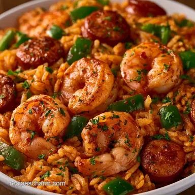 Cajun Shrimp Rice in 30 Minutes Recipe Card