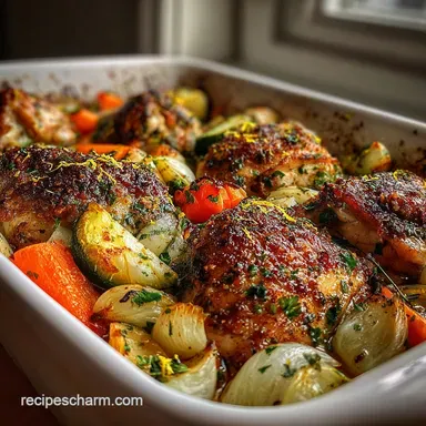 Macro Friendly Chicken & Veggies Recipe in 30 Minutes Recipe Card