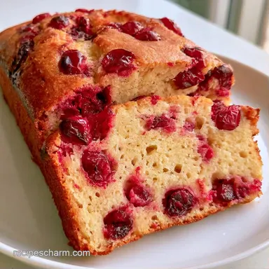 Cranberry Birthday Cake with Orange Zest Recipe Card