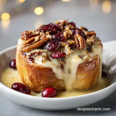 Cranberry Brie Pull Apart Bread: Baked Recipe Card