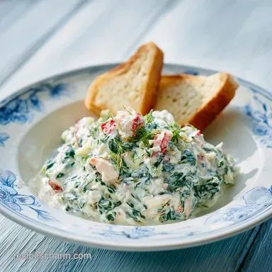 Creamy Seafood Spinach Dip Recipe in 25 Minutes