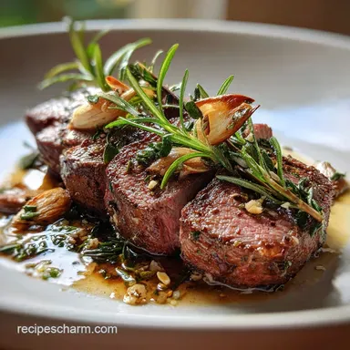 Ground Deer Meat Recipe with Garlic and Herbs: Pan-Seared