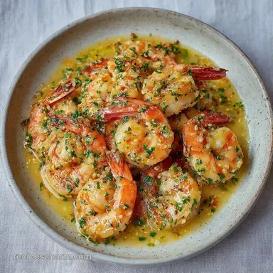 Easy Garlic Shrimp in 13 Minutes Recipe Card