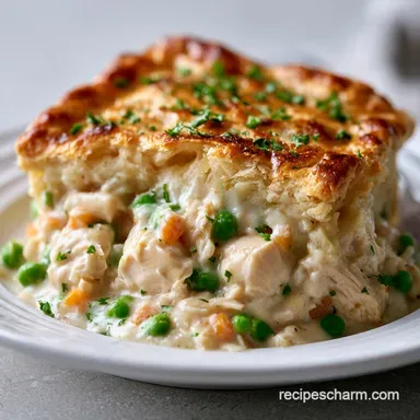 Homemade Chicken Pot Pie in 50 Minutes Recipe Card