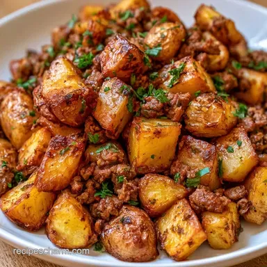 Ground Beef and Potatoes in 35 Minutes