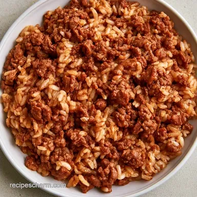 Ground Beef Rice Skillet One-Pot