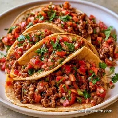 Beef Tacos in 30 Minutes Recipe Card