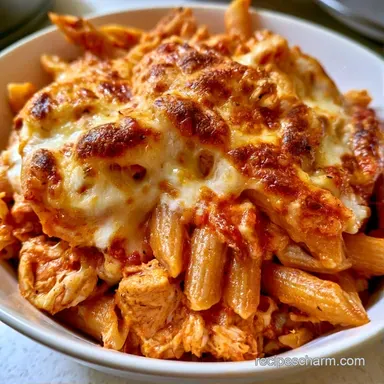 High Protein Chicken Pasta Bake - 45 Min Recipe Card