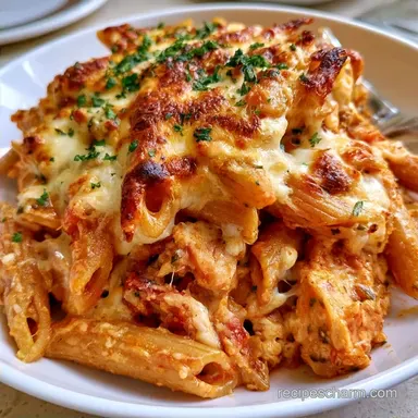 High Protein Chicken Pasta Bake - 45 Min