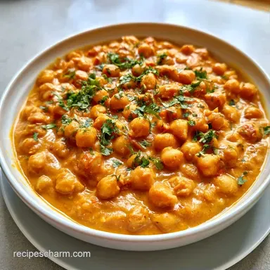 High Protein Chickpea Curry One-Pot Recipe Card
