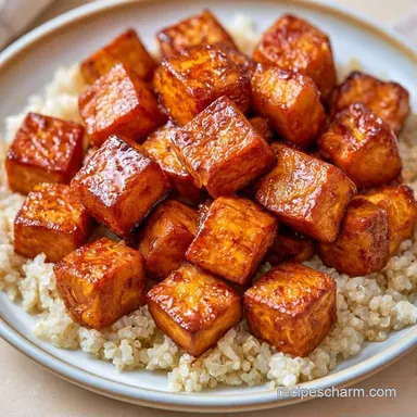 High Protein Tofu Bowl Meal Prep Recipe Card