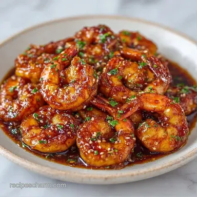 Honey Garlic Shrimp Skillet in 25 Minutes Recipe Card