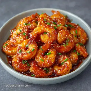 Honey Sriracha Shrimp Stir Fry for 4 Recipe Card