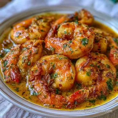 Kadai Shrimp for 4 Servings Recipe Card