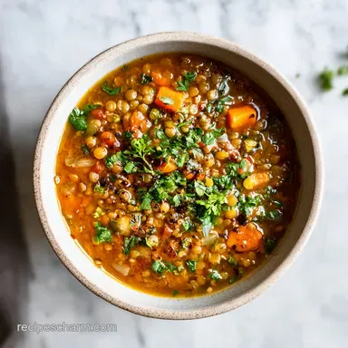Instant Pot Lentil Soup with Carrots and Celery in 40 Minutes