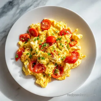 Mexican Scrambled Eggs in 20 Minutes Recipe Card
