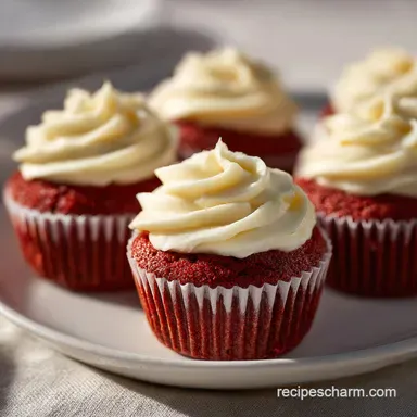 Red Velvet Cupcakes with Cream Cheese Frosting for 12