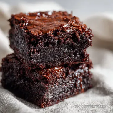 One Bowl Brownies Recipe for 16 Servings Recipe Card