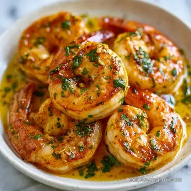 Pan Seared Garlic Shrimp in 10 Minutes Recipe Card
