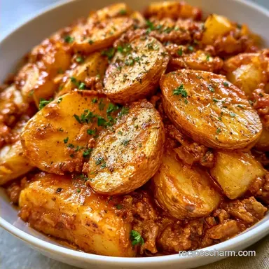 Potato Hamburger Casserole in 75 Minutes