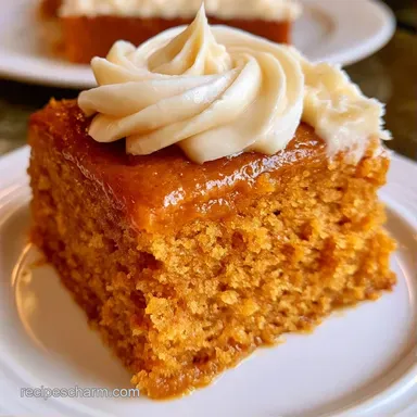 Rustic Pumpkin Birthday Cake for 8 Recipe Card