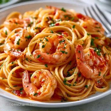 Shrimp Pasta Chile Butter in 25 Minutes