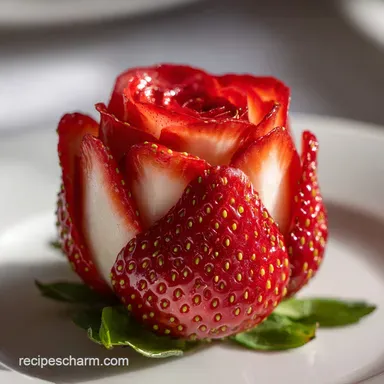 Strawberry Rose Recipe in 10 Minutes