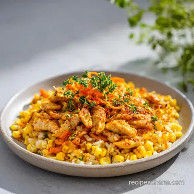 Street Corn Chicken Rice Bowl for 4 Servings