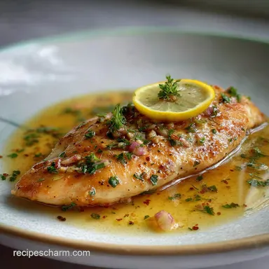 Thin Chicken Breast Recipe with Lemon in 20 Minutes Recipe Card