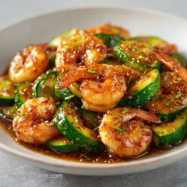 Zucchini Shrimp Stir Fry in 20 Minutes Recipe Card