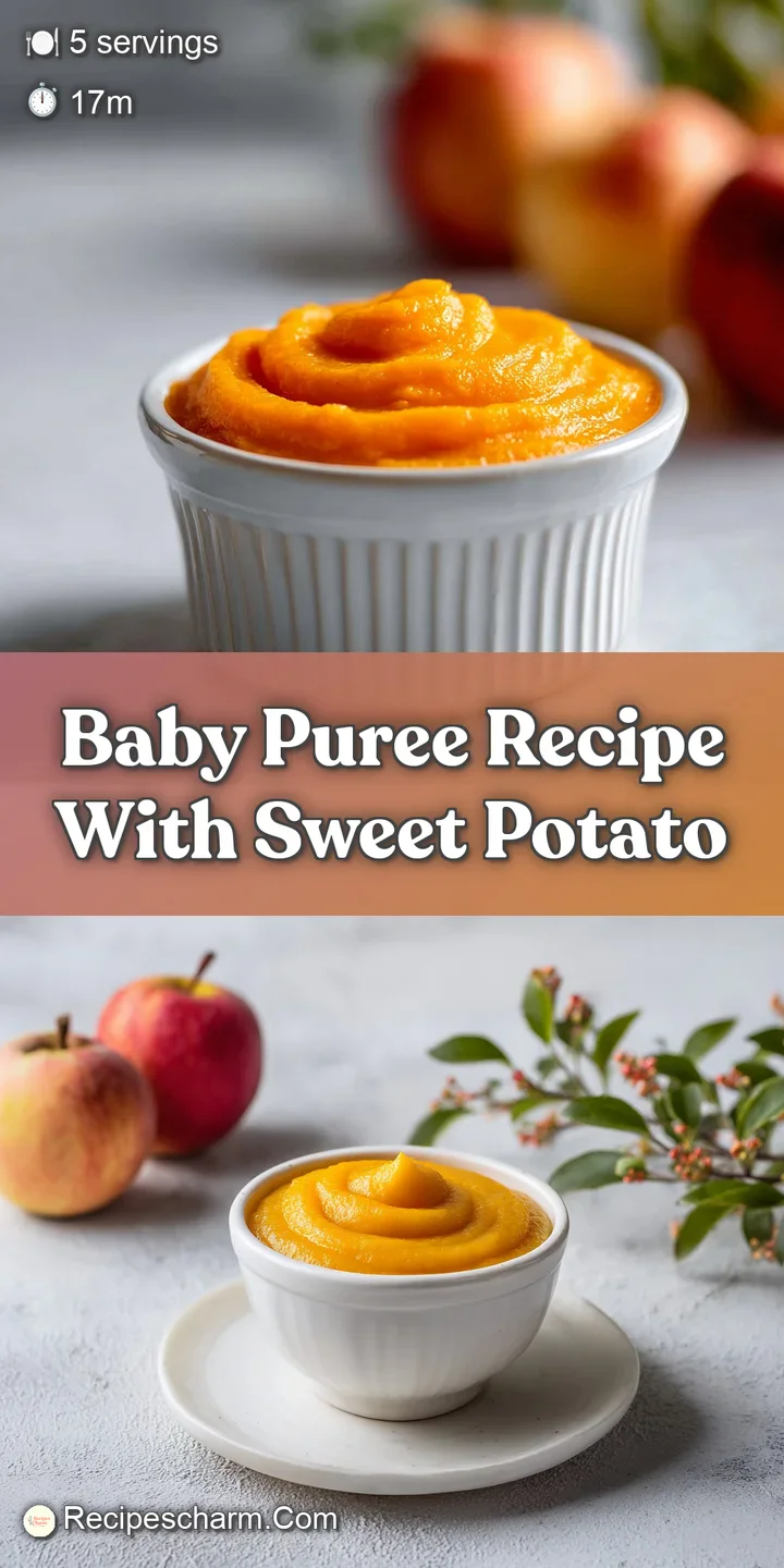 Close-up of velvety smooth sweet potato puree. A glistening, warm orange hue hinting at the sweetness and creamy texture w...