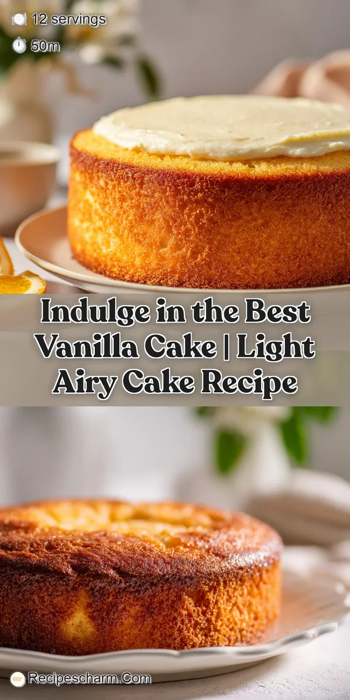 Close-up of vanilla cake's moist crumb and rich, creamy frosting. The texture is soft. A vanilla bean flecks the cream.