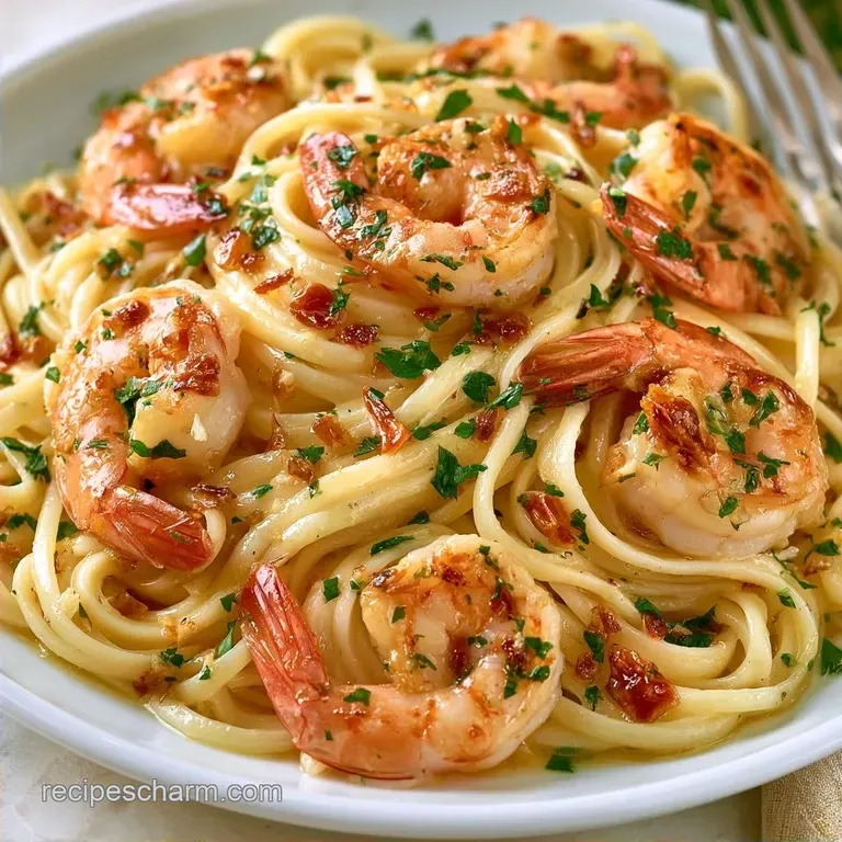 30 Minute Shrimp Pasta with Garlic