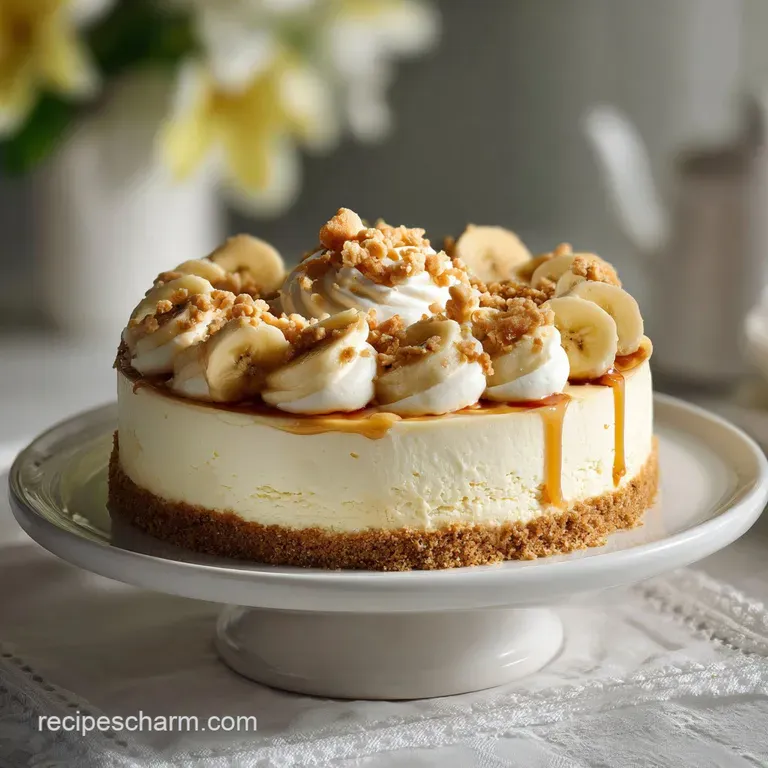 Banana Pudding Cheesecake Recipe: Silky & No Water Bath