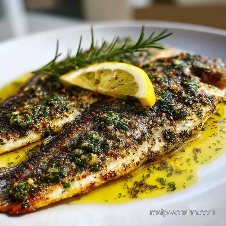 Elegant plating: flaky branzino atop creamy risotto, garnished with microgreens and a drizzle of olive oil. Restaurant-wor...