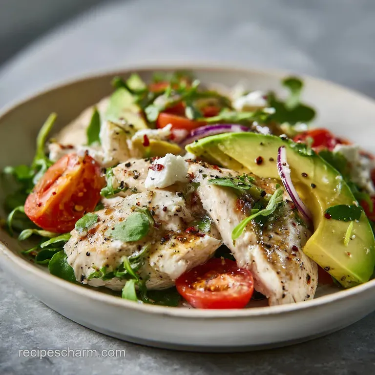 Chicken and Avocado Salad: Zesty and Creamy