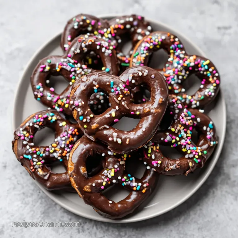 Elegant dark chocolate pieces artfully arranged on a white plate with a delicate sprinkle of sea salt.
